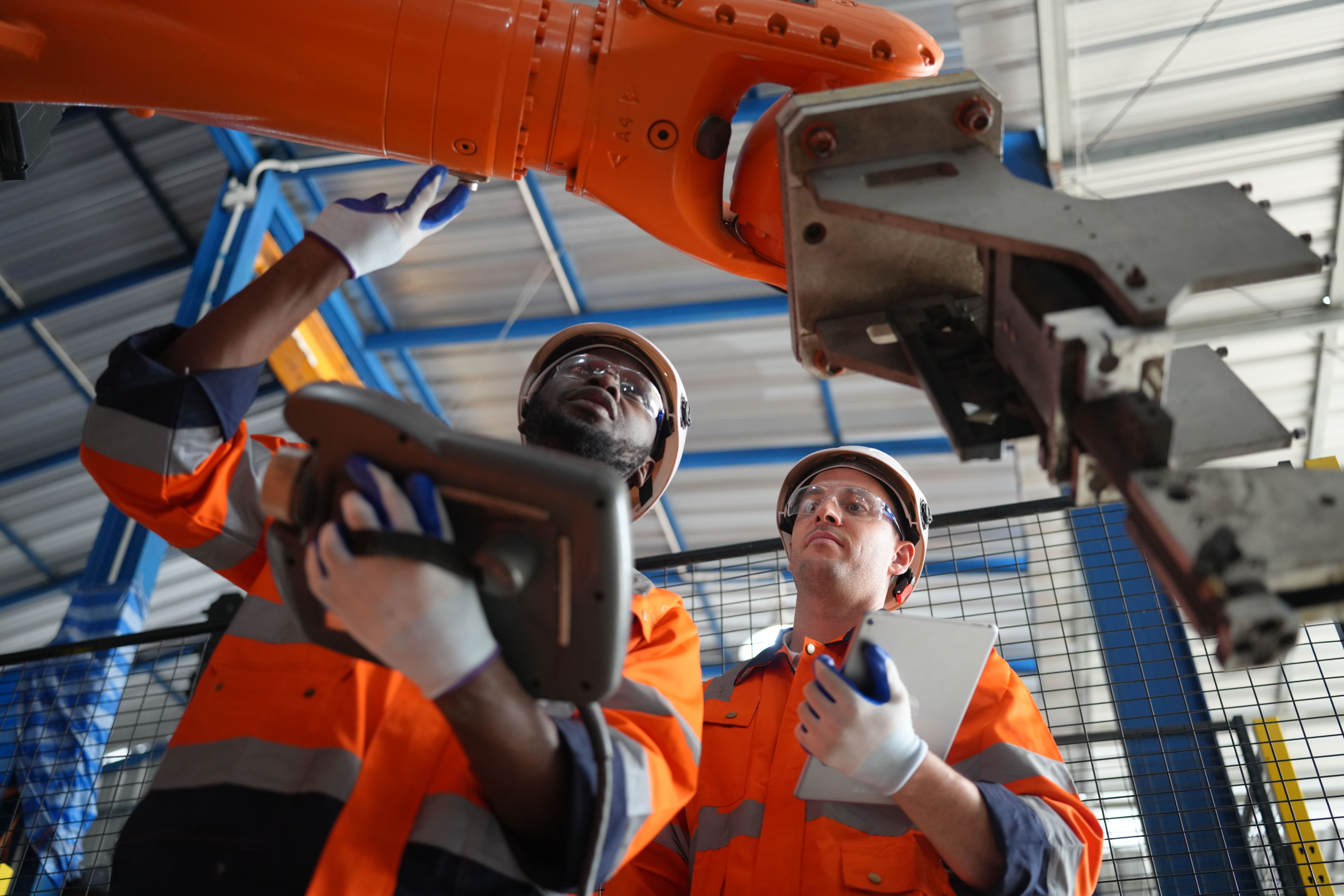 inspecting robotic arm